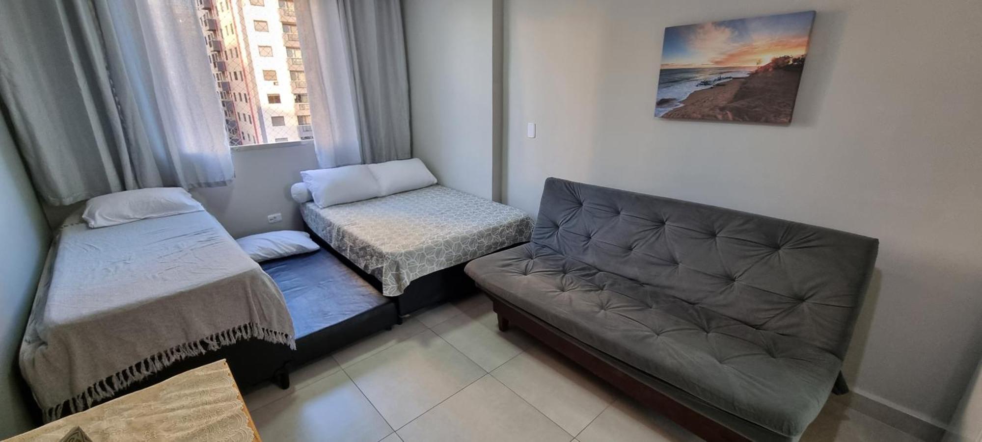 Apartamento Kit Praia Grande Na Guilhermina Frente Mar Appartement Buitenkant foto